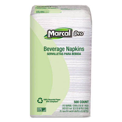 Marcal&reg; PRO&trade; 100% Recycled Beverage Napkins