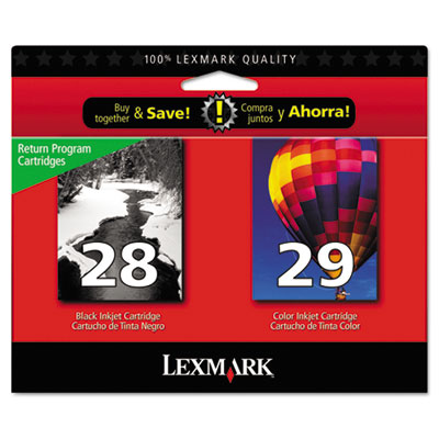 Lexmark&trade; 18C1590 28/29 Inkjet Cartridge Combo Pack
