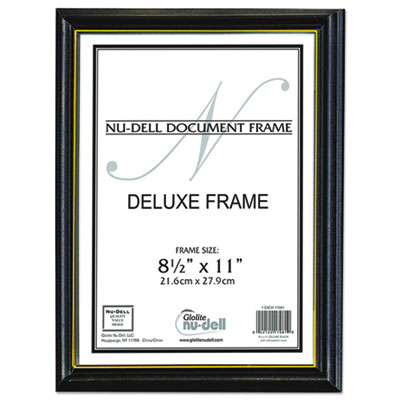 NuDell&trade; Gold Trim Deluxe Document Frame