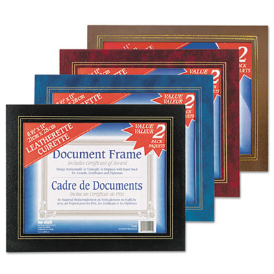 NuDell&trade; Leather Grain Certificate Frame