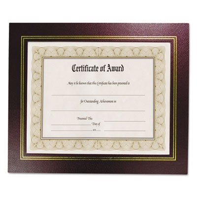 NuDell&trade; Leather Grain Certificate Frame