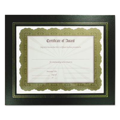 NuDell&trade; Leather Grain Certificate Frame