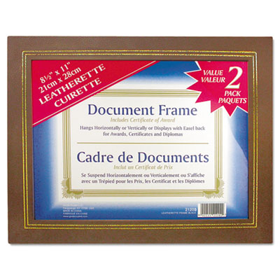 NuDell&trade; Leather Grain Certificate Frame