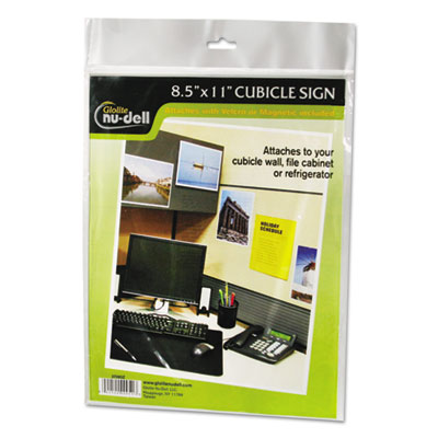 NuDell&trade; Clear Plastic Sign Holders