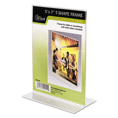 NuDell&trade; Clear Plastic Sign Holders