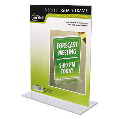 NuDell&trade; Clear Plastic Sign Holders