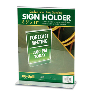 NuDell&trade; Acrylic Sign Holder