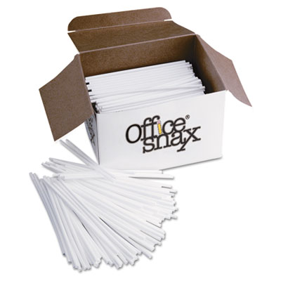 Office Snax&reg; Plastic Stir Sticks