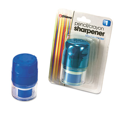 Officemate Twin Pencil/Crayon Sharpener w/Cap