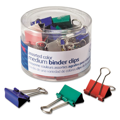 Officemate Assorted Colors Binder Clips Officemate Assorted Colors Binder Clips