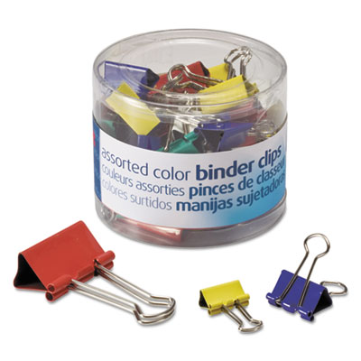 Officemate Assorted Colors Binder Clips