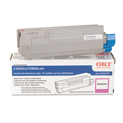 Oki&reg; 43324401, 43324402, 43324403, 43324404 (Type C8) Toner Cartridge