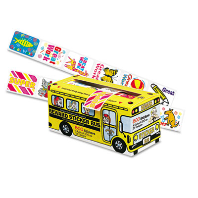 Pacon&reg; Reward Sticker Bus