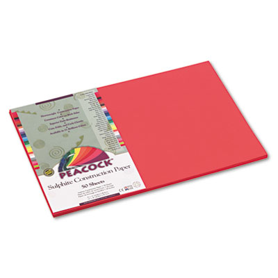 Pacon&reg; Peacock&reg; Sulphite Construction Paper