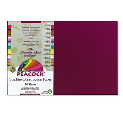 Pacon&reg; Peacock&reg; Sulphite Construction Paper