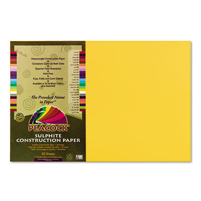 Pacon&reg; Peacock&reg; Sulphite Construction Paper