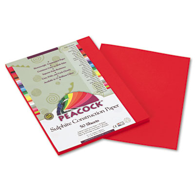 Pacon&reg; Peacock&reg; Sulphite Construction Paper