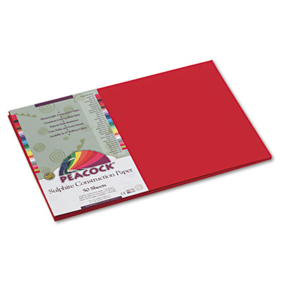 Pacon&reg; Peacock&reg; Sulphite Construction Paper