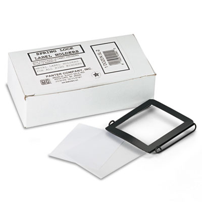 Panter Company Spring-Lock Metal Label Holders for Binders