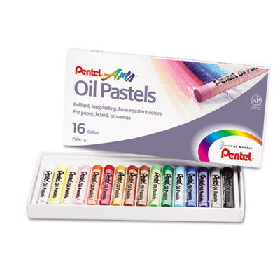 Pentel&reg; Oil Pastel Set With Carrying Case