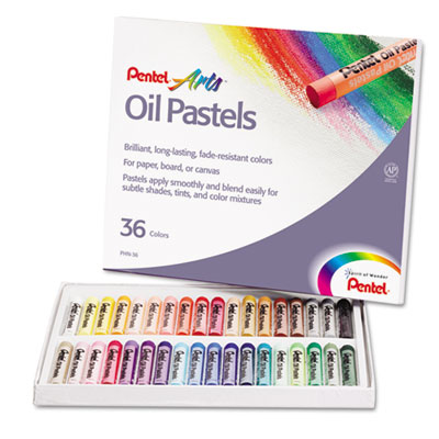 Pentel&reg; Oil Pastel Set With Carrying Case