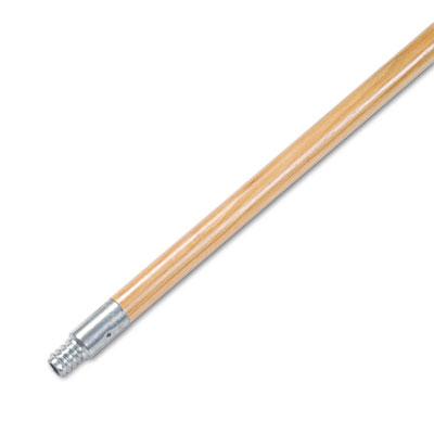 Boardwalk&reg; Metal Tip Threaded Hardwood Broom Handle