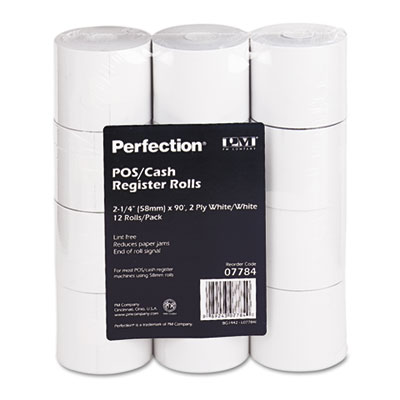 PM Company&reg; Impact Printing Carbonless Paper Rolls
