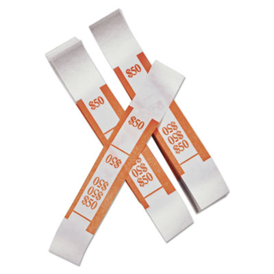 PM Company&reg; Color-Coded Kraft Currency Straps