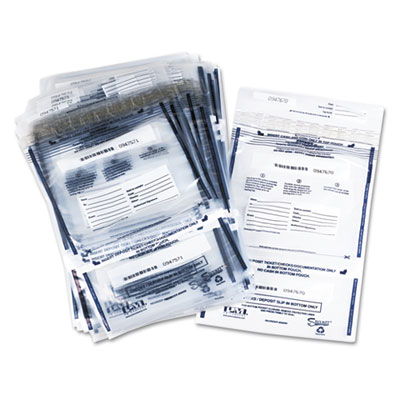 PM Company® Clear Dual Deposit Bags PM Company® Clear Dual Deposit Bags