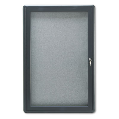 Quartet® Enclosed Indoor Fabric Bulletin Board with Hinged Doors Quartet® Enclosed Indoor Fabric Bulletin Board with Hinged Doors