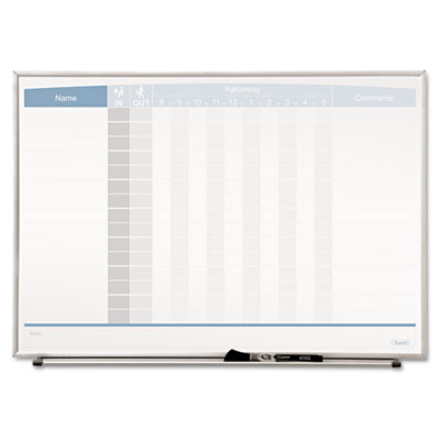 Quartet&reg; Matrix&reg; Employee In/Out Board