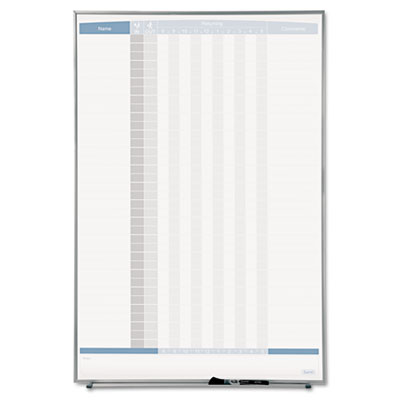 Quartet&reg; Matrix&reg; Employee In/Out Board