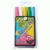 Quartet&reg; Glo-Write&reg; Fluorescent Marker Five-Color Set