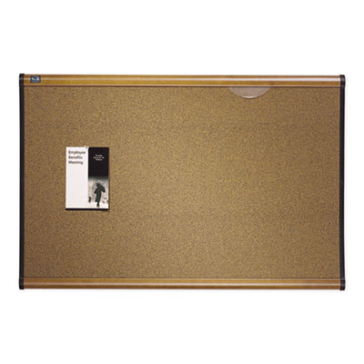 Quartet&reg; Prestige&reg; Colored Cork Bulletin Board