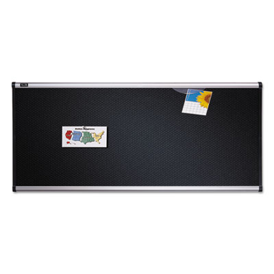 Quartet&reg; Prestige&reg; Black Embossed Foam Bulletin Board