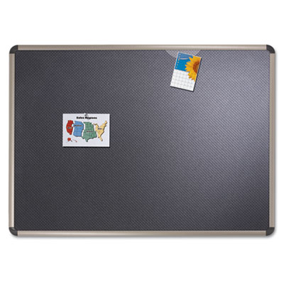 Quartet® Prestige® Euro™ Style Black Embossed Foam Bulletin Board Quartet® Prestige® Euro™ Style Black Embossed Foam Bulletin Board