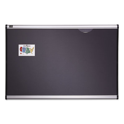 Quartet&reg; Prestige&reg; Gray Diamond Mesh Bulletin Board