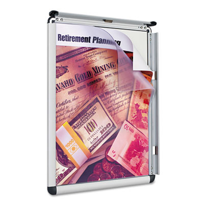 Quartet&reg; Clip-Frame Aluminum Sign Holder