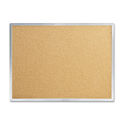 Mead&reg; Economy Cork Board with Aluminum Frame