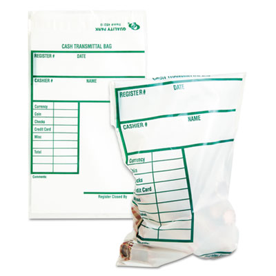 Quality Park&trade; Clear Cash Transmittal Bags