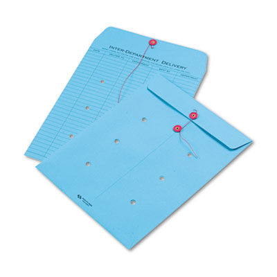 Quality Park&trade; Colored Paper String &amp; Button Interoffice Envelope