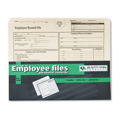 Quality Park&trade; Employee Record Folder