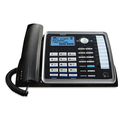 RCA&reg; ViSYS&trade; Two-Line Corded Speakerphone