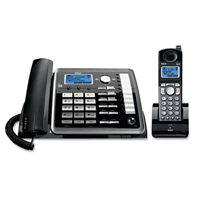 RCA&reg; ViSYS&trade; Two-Line Corded/Cordless Expandable Phone System