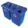 Rubbermaid&reg; Commercial Glutton&reg; Recycling Station