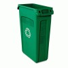 Rubbermaid&reg; Commercial Slim Jim&reg; Plastic Recycling Container with Venting Channels