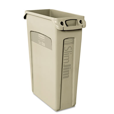 Rubbermaid&reg; Commercial Slim Jim&reg; with Venting Channels