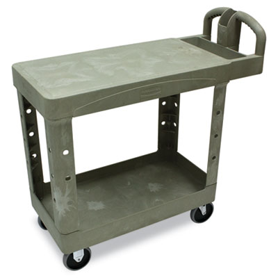 Rubbermaid&reg; Commercial Flat Shelf Utility Cart