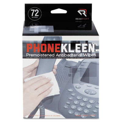 Read Right&reg; PhoneKleen&trade; Premoistened Antibacterial Wipes