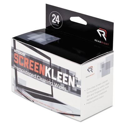Read Right&reg; Notebook ScreenKleen&trade; Wipes